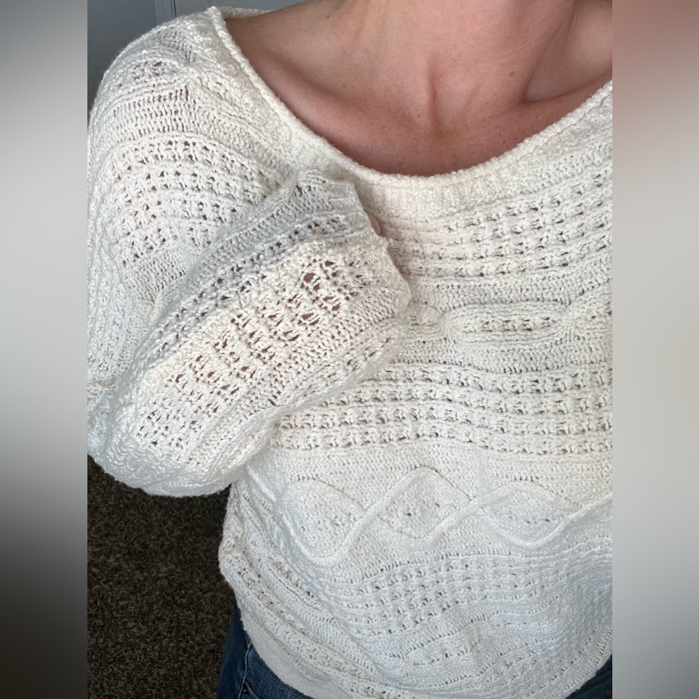 Abercrombie & Fitch - Sweater - Ivory, size small